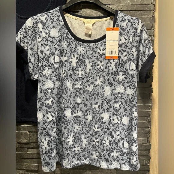 Lucky Brand Super Soft and Cozy Brushed Jersey Knit 4-Piece Pajama Set - Picture 5 of 14